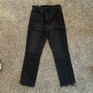 GAP Vintage Slim High Rise black denim